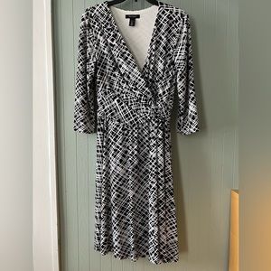 White House Black Market Faux Wrap Dress